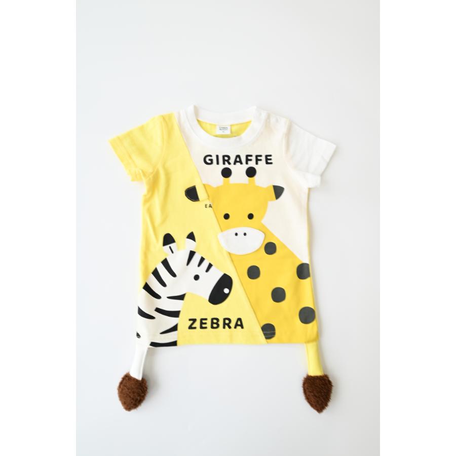 ●30％OFFセール● チークルーム cheek room きりんとしまうまＴシャツ ( 80 90 100 110 120 130 ) 男の子 女の子 キッズ Tシャツ | CHEEK ROOM | 03