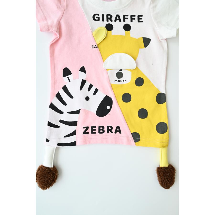 ●30％OFFセール● チークルーム cheek room きりんとしまうまＴシャツ ( 80 90 100 110 120 130 ) 男の子 女の子 キッズ Tシャツ | CHEEK ROOM | 04