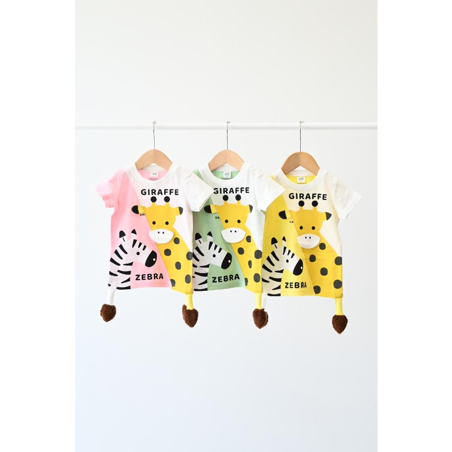 ●30％OFFセール● チークルーム cheek room きりんとしまうまＴシャツ ( 80 90 100 110 120 130 ) 男の子 女の子 キッズ Tシャツ | CHEEK ROOM | 05