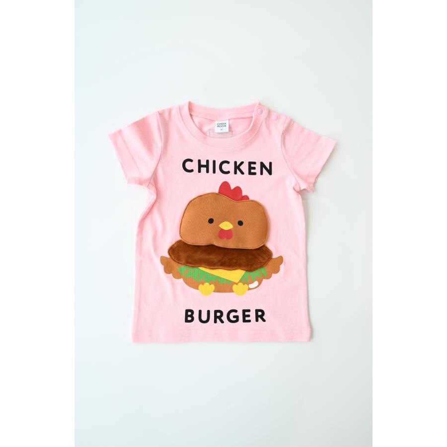 ●30％OFFセール● チークルーム cheek room チキンバーガーTシャツ ( 80 90 100 110 120 130 ) 男の子 女の子 キッズ Tシャツ | CHEEK ROOM | 02