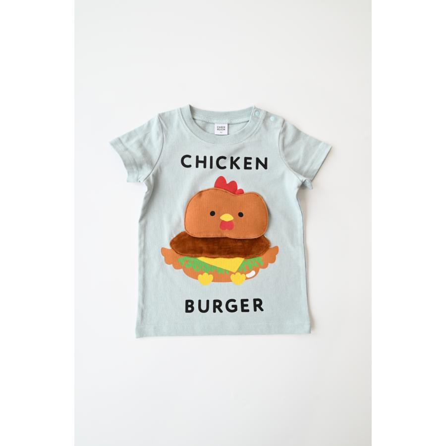 ●30％OFFセール● チークルーム cheek room チキンバーガーTシャツ ( 80 90 100 110 120 130 ) 男の子 女の子 キッズ Tシャツ | CHEEK ROOM | 03