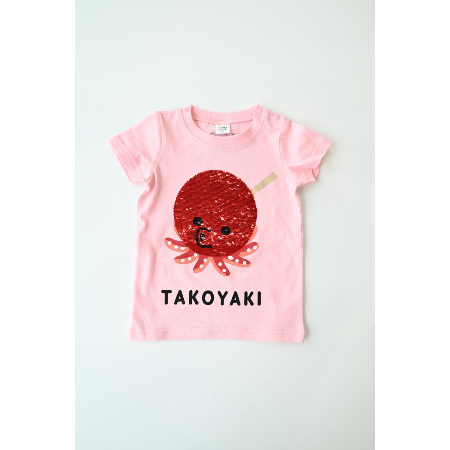 ●30％OFFセール● チークルーム cheek room スパンコールたこ焼きTシャツ ( 80 90 100 110 120 130 ) 男の子 女の子 キッズ Tシャツ | CHEEK ROOM | 02