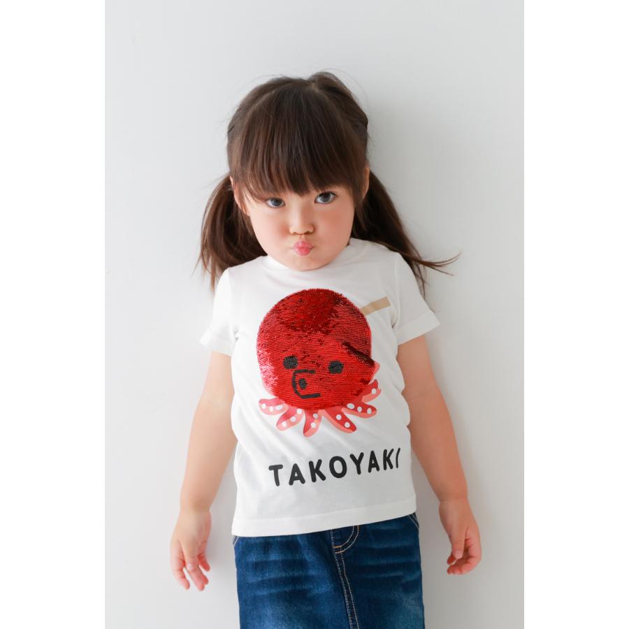 ●30％OFFセール● チークルーム cheek room スパンコールたこ焼きTシャツ ( 80 90 100 110 120 130 ) 男の子 女の子 キッズ Tシャツ | CHEEK ROOM | 06