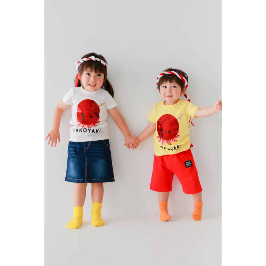 ●30％OFFセール● チークルーム cheek room スパンコールたこ焼きTシャツ ( 80 90 100 110 120 130 ) 男の子 女の子 キッズ Tシャツ | CHEEK ROOM | 08