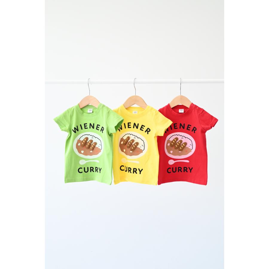 チークルーム cheek room ウインナーカレー Tシャツ ( 80 90 100 110 120 130 ) 子ども服 男の子 女の子 キッズ | CHEEK ROOM | 01