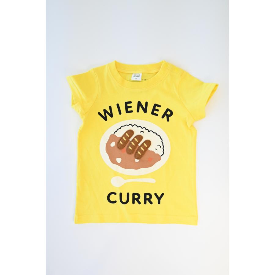 チークルーム cheek room ウインナーカレー Tシャツ ( 80 90 100 110 120 130 ) 子ども服 男の子 女の子 キッズ | CHEEK ROOM | 02