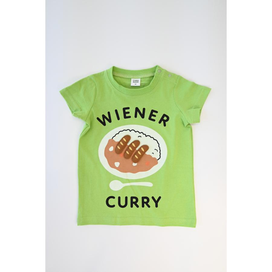 チークルーム cheek room ウインナーカレー Tシャツ ( 80 90 100 110 120 130 ) 子ども服 男の子 女の子 キッズ | CHEEK ROOM | 04