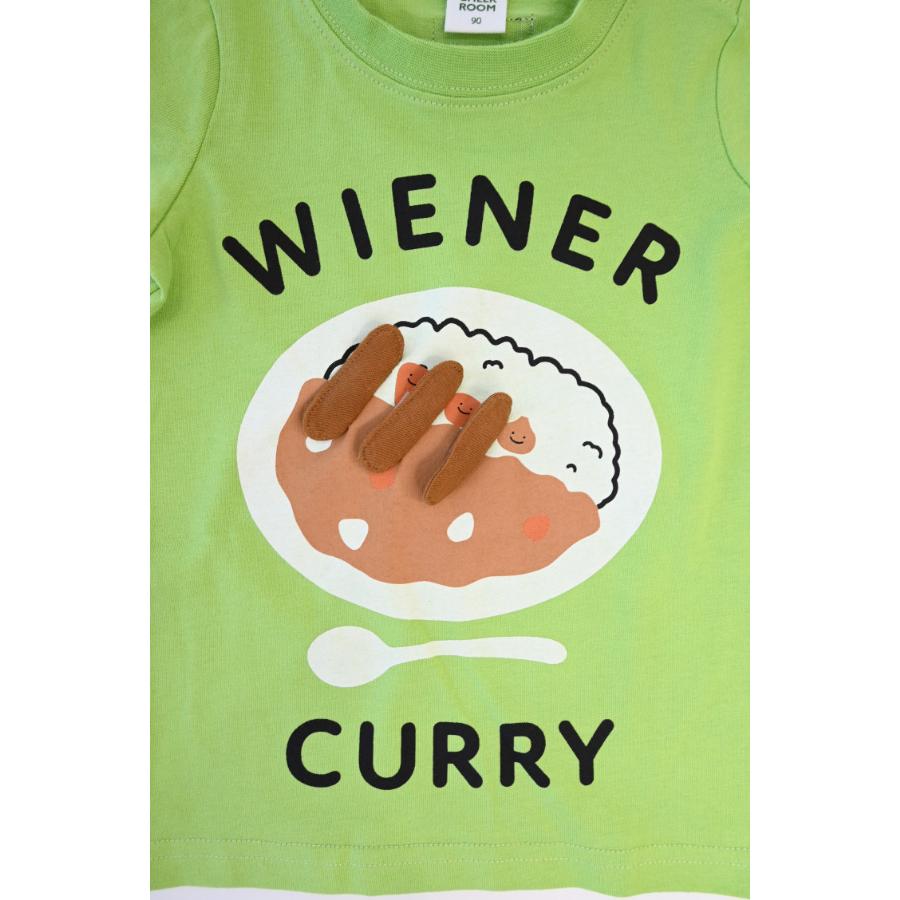 チークルーム cheek room ウインナーカレー Tシャツ ( 80 90 100 110 120 130 ) 子ども服 男の子 女の子 キッズ | CHEEK ROOM | 05