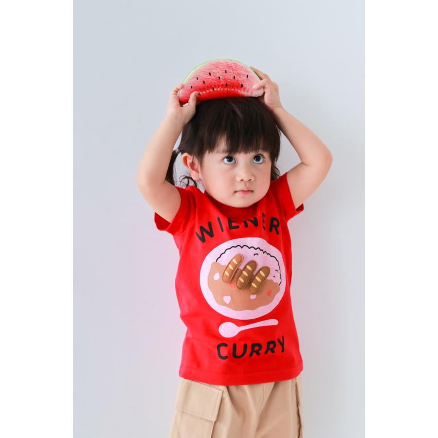 チークルーム cheek room ウインナーカレー Tシャツ ( 80 90 100 110 120 130 ) 子ども服 男の子 女の子 キッズ | CHEEK ROOM | 08