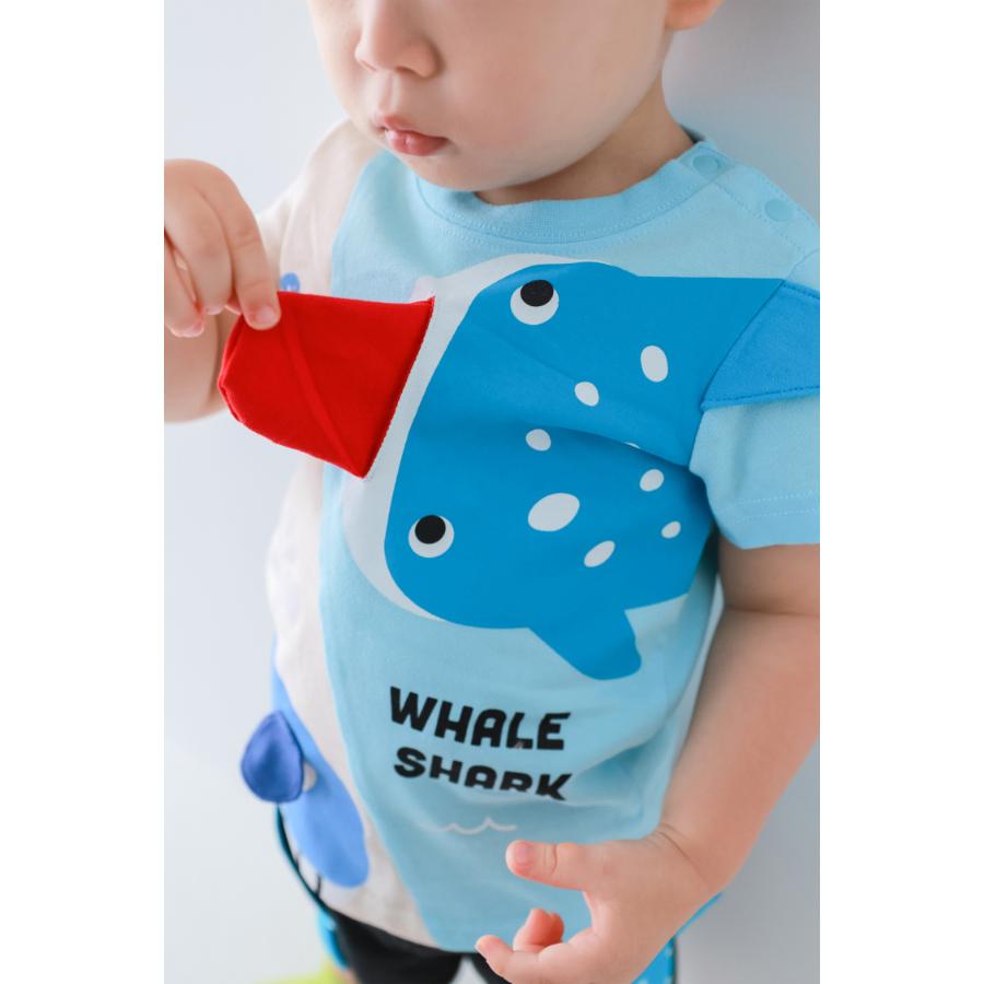 チークルーム cheek room くじらとさめ Tシャツ ( 80 90 100 110 120 130 ) 子ども服 男の子 女の子 キッズ | CHEEK ROOM | 10