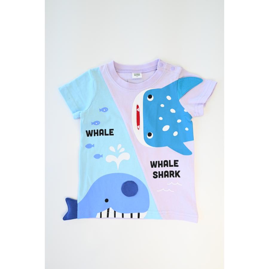 チークルーム cheek room くじらとさめ Tシャツ ( 80 90 100 110 120 130 ) 子ども服 男の子 女の子 キッズ | CHEEK ROOM | 04