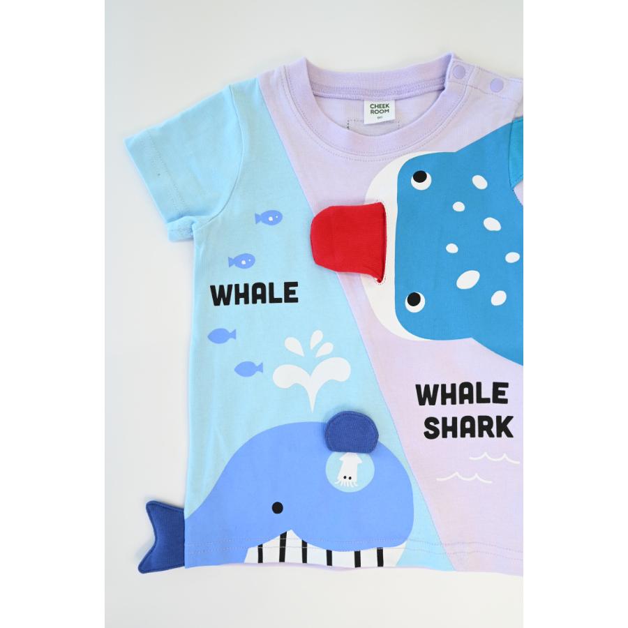 チークルーム cheek room くじらとさめ Tシャツ ( 80 90 100 110 120 130 ) 子ども服 男の子 女の子 キッズ | CHEEK ROOM | 05