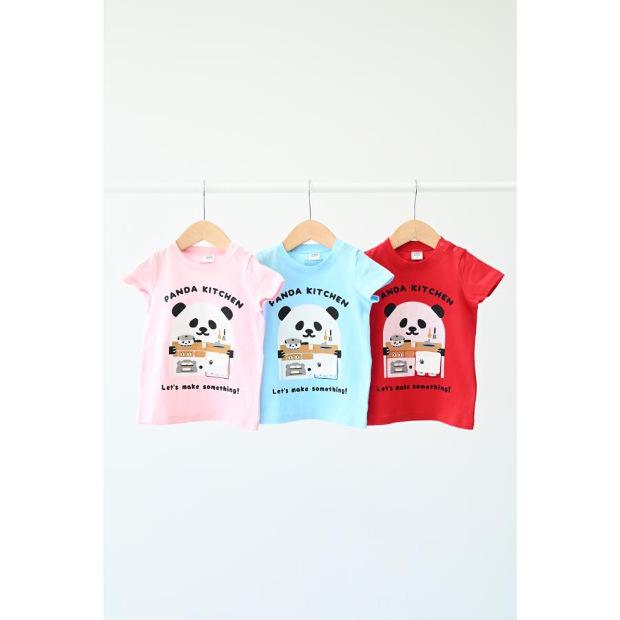 チークルーム cheek room パンダキッチン Tシャツ ( 80 90 100 110 120 130 ) 子ども服 男の子 女の子 キッズ | CHEEK ROOM | 01