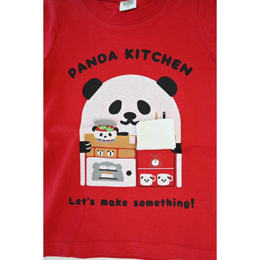 チークルーム cheek room パンダキッチン Tシャツ ( 80 90 100 110 120 130 ) 子ども服 男の子 女の子 キッズ | CHEEK ROOM | 07