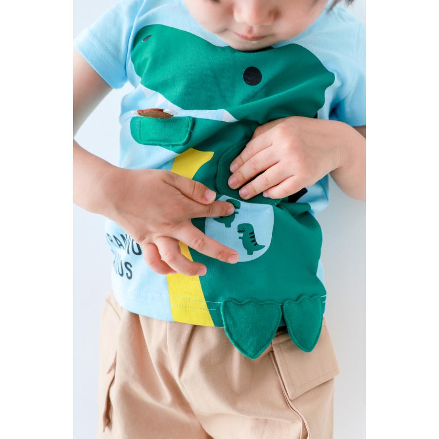 チークルーム cheek room 恐竜の足 Tシャツ ( 80 90 100 110 120 130 ) 子ども服 男の子 女の子 キッズ Tシャツ | CHEEK ROOM | 12