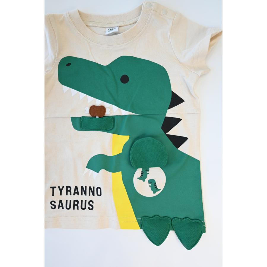 チークルーム cheek room 恐竜の足 Tシャツ ( 80 90 100 110 120 130 ) 子ども服 男の子 女の子 キッズ Tシャツ | CHEEK ROOM | 03