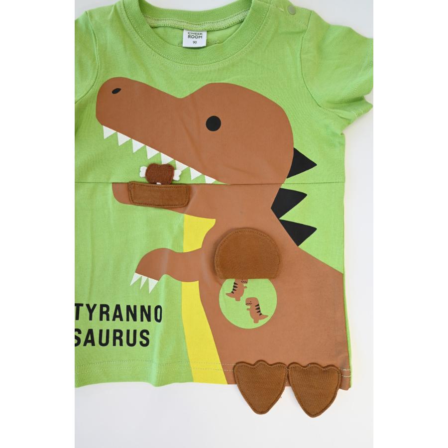 チークルーム cheek room 恐竜の足 Tシャツ ( 80 90 100 110 120 130 ) 子ども服 男の子 女の子 キッズ Tシャツ | CHEEK ROOM | 05