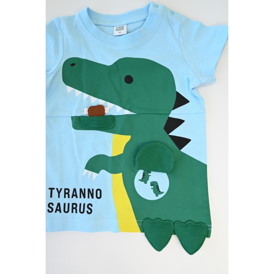 チークルーム cheek room 恐竜の足 Tシャツ ( 80 90 100 110 120 130 ) 子ども服 男の子 女の子 キッズ Tシャツ | CHEEK ROOM | 07