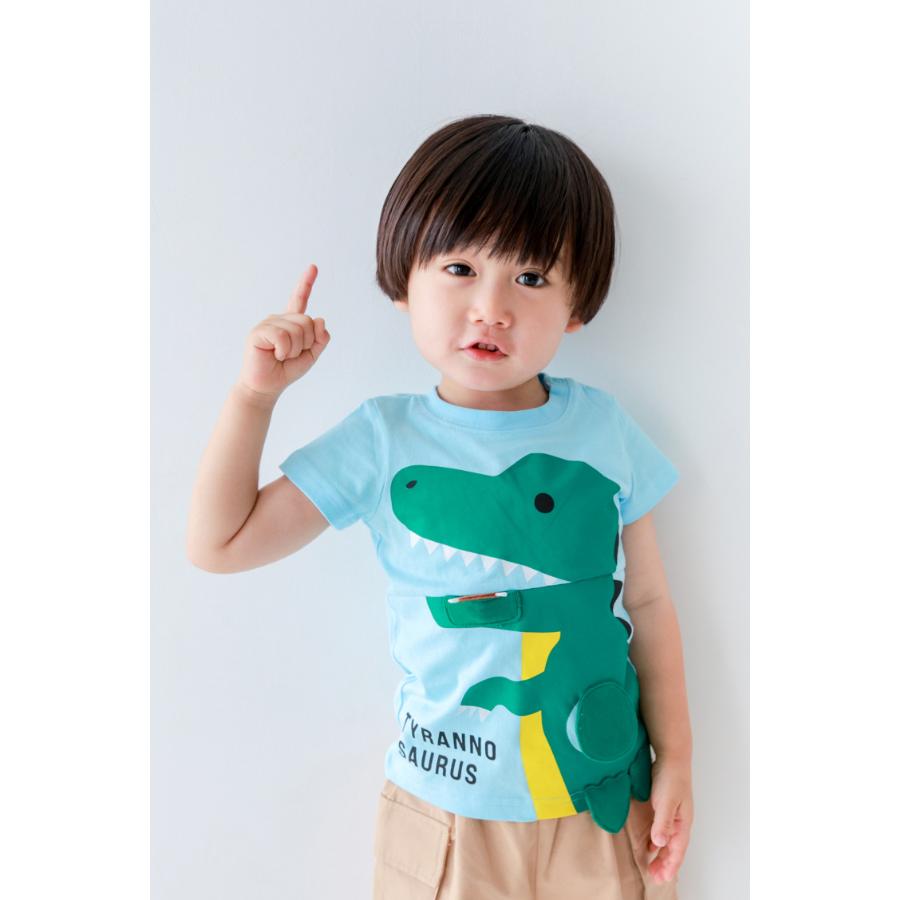 チークルーム cheek room 恐竜の足 Tシャツ ( 80 90 100 110 120 130 ) 子ども服 男の子 女の子 キッズ Tシャツ | CHEEK ROOM | 08