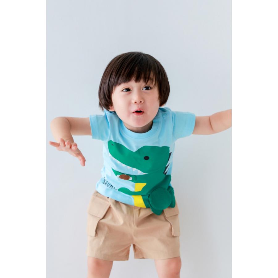 チークルーム cheek room 恐竜の足 Tシャツ ( 80 90 100 110 120 130 ) 子ども服 男の子 女の子 キッズ Tシャツ | CHEEK ROOM | 09
