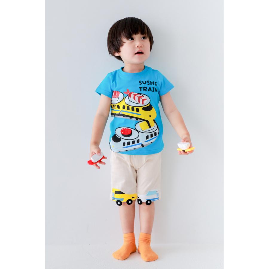 チークルーム cheek room 新幹線お寿司 Tシャツ ( 80 90 100 110 120 130 ) 子ども服 男の子 女の子 キッズ | CHEEK ROOM | 10