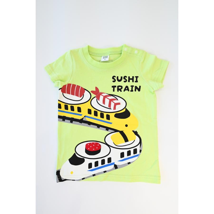 チークルーム cheek room 新幹線お寿司 Tシャツ ( 80 90 100 110 120 130 ) 子ども服 男の子 女の子 キッズ | CHEEK ROOM | 04
