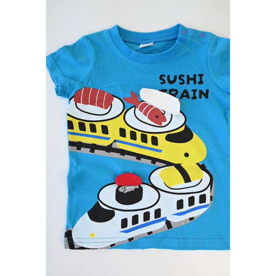 チークルーム cheek room 新幹線お寿司 Tシャツ ( 80 90 100 110 120 130 ) 子ども服 男の子 女の子 キッズ | CHEEK ROOM | 07