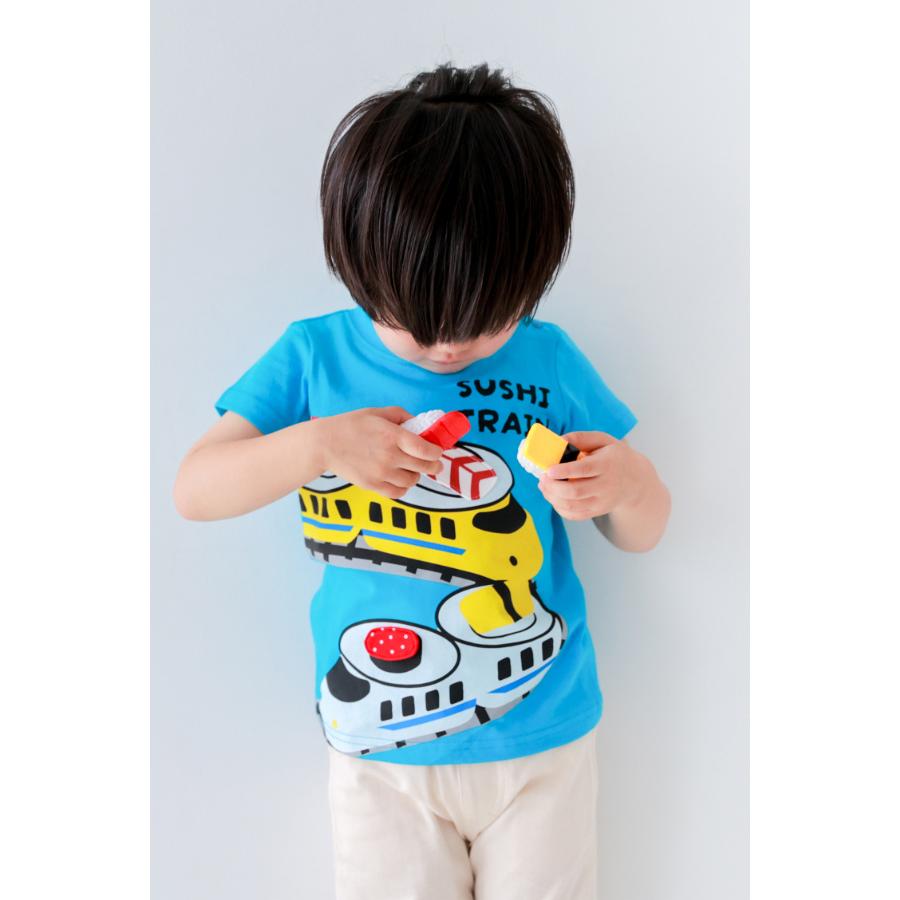 チークルーム cheek room 新幹線お寿司 Tシャツ ( 80 90 100 110 120 130 ) 子ども服 男の子 女の子 キッズ | CHEEK ROOM | 08