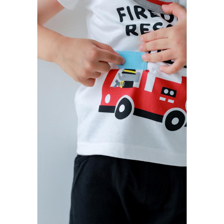 チークルーム cheek room 消防車 Tシャツ ( 80 90 100 110 120 130 ) 子ども服 男の子 女の子 キッズ Tシャツ | CHEEK ROOM | 10