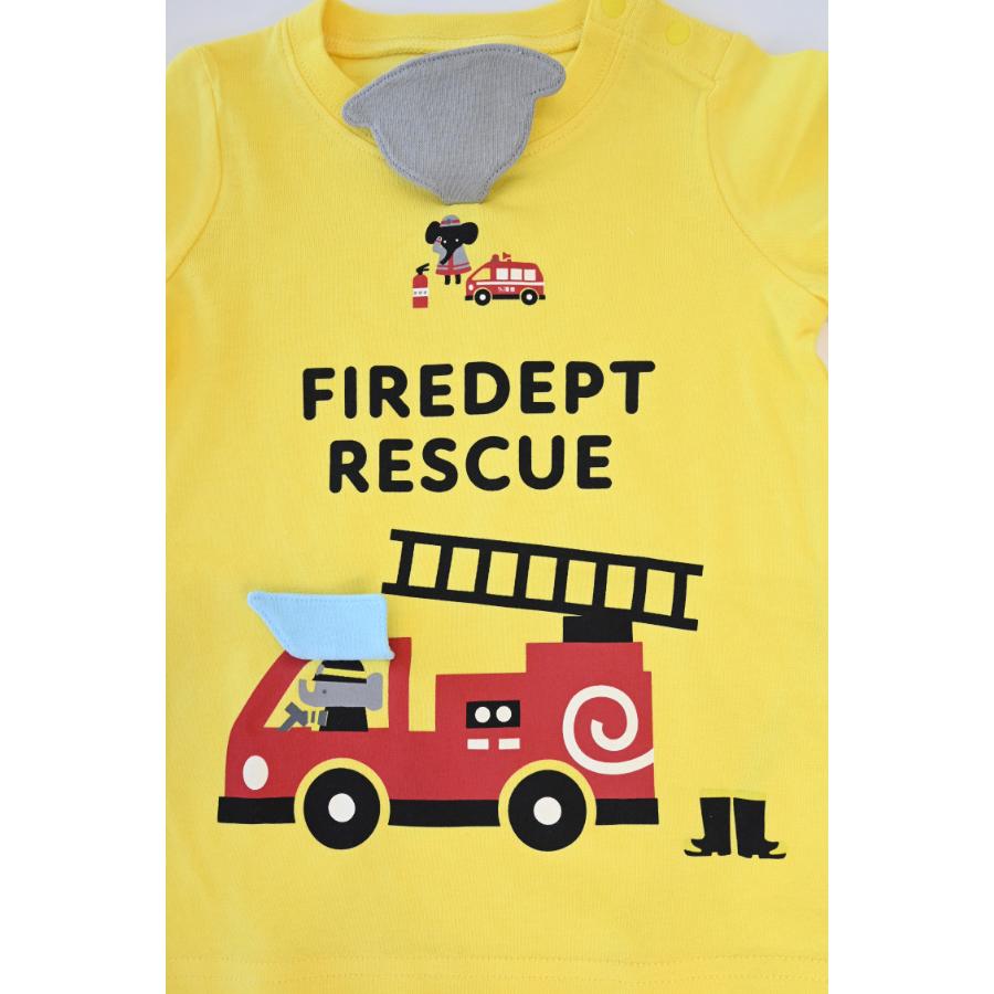 チークルーム cheek room 消防車 Tシャツ ( 80 90 100 110 120 130 ) 子ども服 男の子 女の子 キッズ Tシャツ | CHEEK ROOM | 05