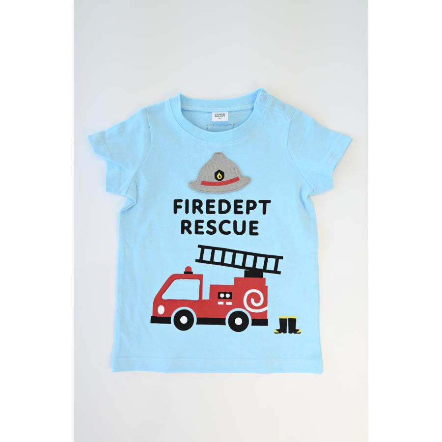 チークルーム cheek room 消防車 Tシャツ ( 80 90 100 110 120 130 ) 子ども服 男の子 女の子 キッズ Tシャツ | CHEEK ROOM | 06