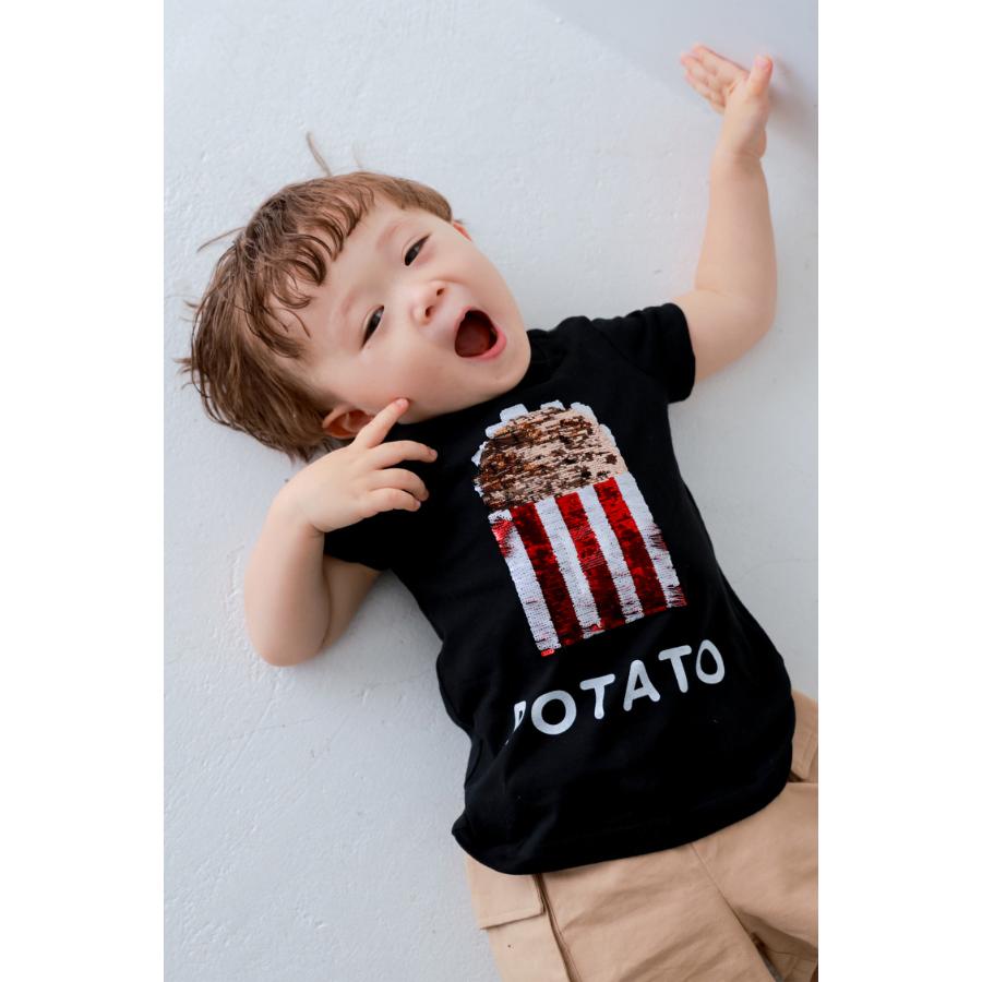チークルーム cheek room ポテトスパンコール Tシャツ ( 80 90 100 110 120 130 ) 子ども服 男の子 女の子 キッズ | CHEEK ROOM | 10