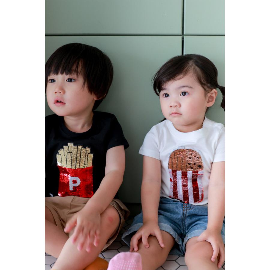 チークルーム cheek room ポテトスパンコール Tシャツ ( 80 90 100 110 120 130 ) 子ども服 男の子 女の子 キッズ | CHEEK ROOM | 13