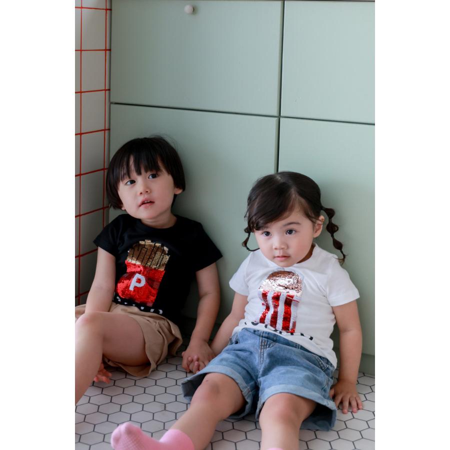 チークルーム cheek room ポテトスパンコール Tシャツ ( 80 90 100 110 120 130 ) 子ども服 男の子 女の子 キッズ | CHEEK ROOM | 14
