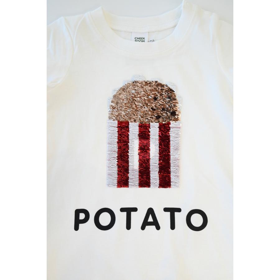 チークルーム cheek room ポテトスパンコール Tシャツ ( 80 90 100 110 120 130 ) 子ども服 男の子 女の子 キッズ | CHEEK ROOM | 03