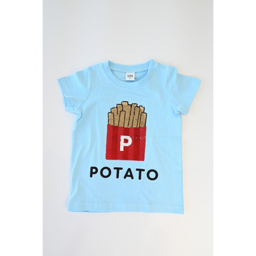 チークルーム cheek room ポテトスパンコール Tシャツ ( 80 90 100 110 120 130 ) 子ども服 男の子 女の子 キッズ | CHEEK ROOM | 04