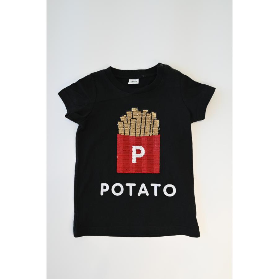 チークルーム cheek room ポテトスパンコール Tシャツ ( 80 90 100 110 120 130 ) 子ども服 男の子 女の子 キッズ | CHEEK ROOM | 06