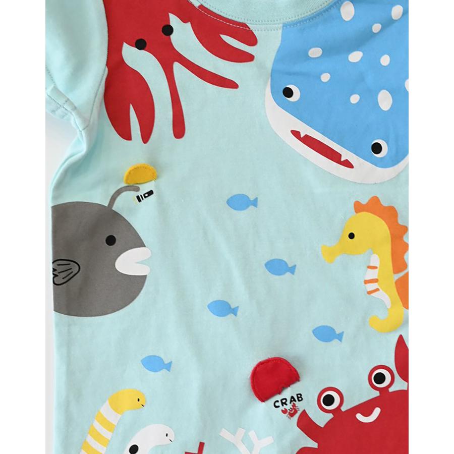 チークルーム cheek room 海の魚たち Tシャツ ( 80 90 100 110 120 130 ) 子ども服 キッズ ジュニア 男の子 | CHEEK ROOM | 04