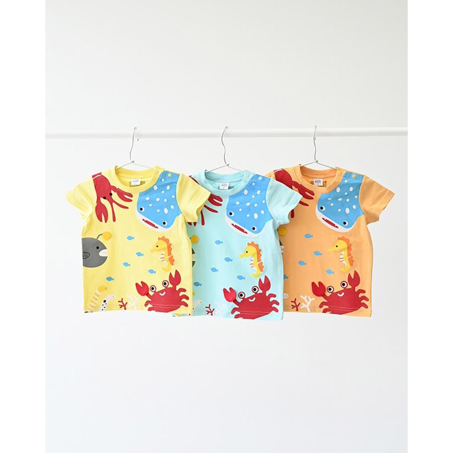 チークルーム cheek room 海の魚たち Tシャツ ( 80 90 100 110 120 130 ) 子ども服 キッズ ジュニア 男の子 | CHEEK ROOM | 07