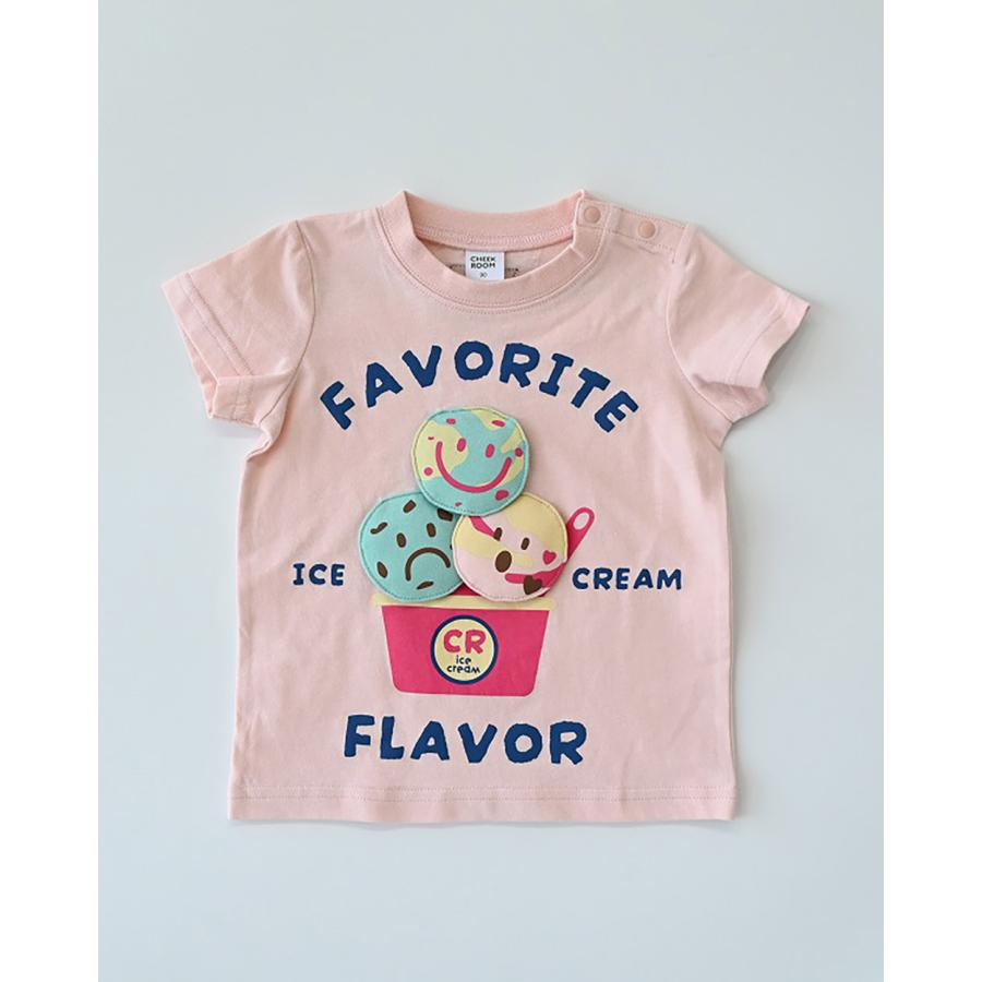 チークルーム cheek room トリプルアイス Tシャツ ( 80 90 100 110 120 130 ) 子ども服 キッズ ジュニア 女の子 | CHEEK ROOM | 01