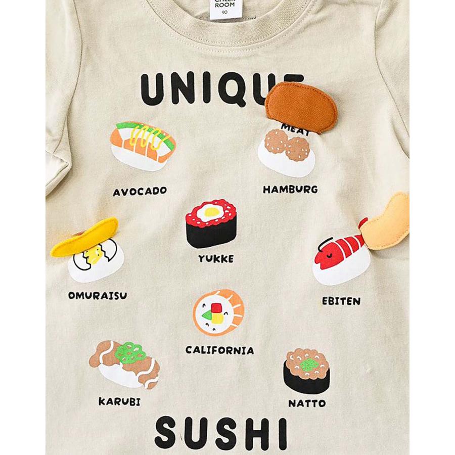 チークルーム cheek room ユニーク寿司 Tシャツ ( 80 90 100 110 120 130 ) 子ども服 キッズ ジュニア 男の子 | CHEEK ROOM | 02