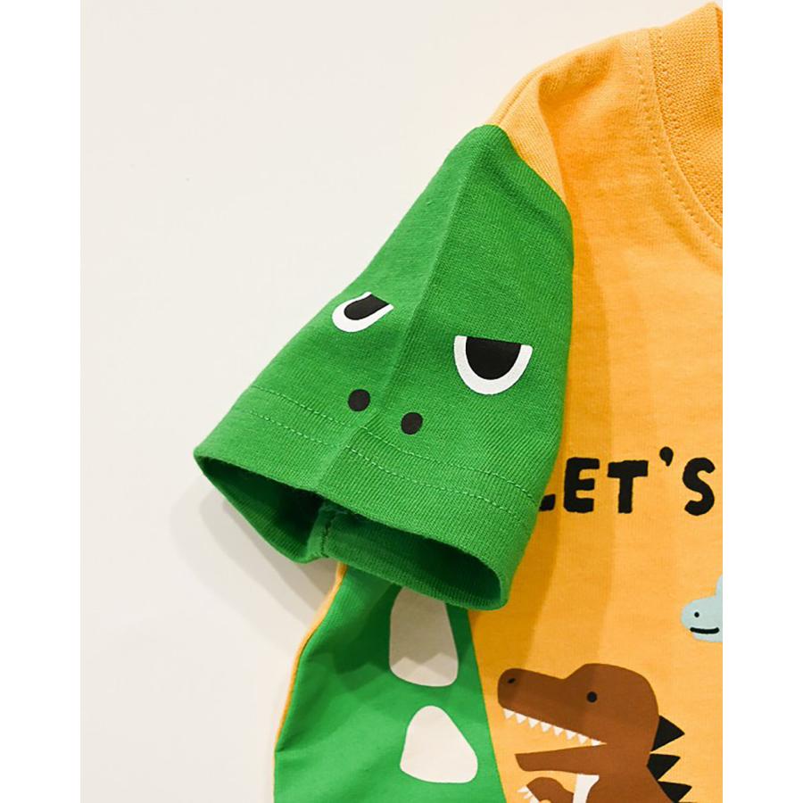 チークルーム cheek room 恐竜のお散歩 Tシャツ ( 80 90 100 110 120 130 ) 子ども服 キッズ ジュニア 男の子 | CHEEK ROOM | 10