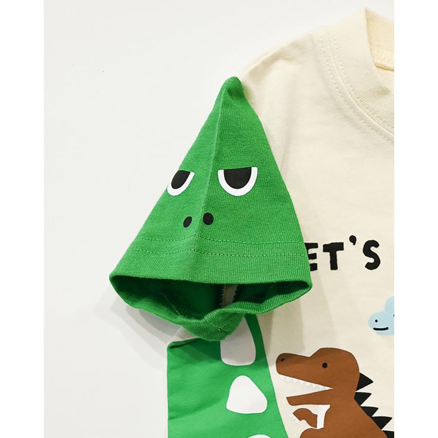 チークルーム cheek room 恐竜のお散歩 Tシャツ ( 80 90 100 110 120 130 ) 子ども服 キッズ ジュニア 男の子 | CHEEK ROOM | 02