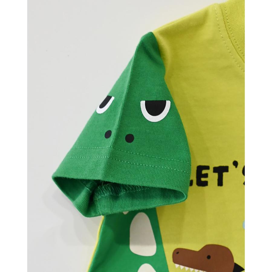 チークルーム cheek room 恐竜のお散歩 Tシャツ ( 80 90 100 110 120 130 ) 子ども服 キッズ ジュニア 男の子 | CHEEK ROOM | 06