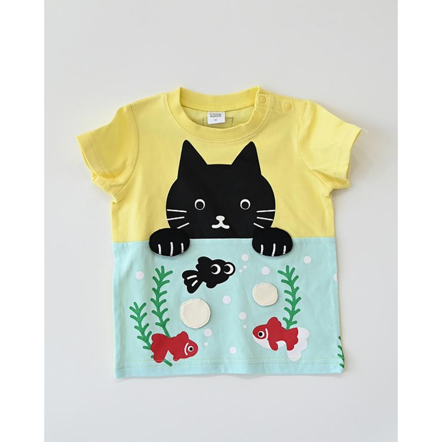 ●30％OFFセール● チークルーム cheek room ねこと水槽 Tシャツ ( 80 90 100 110 120 130 ) 子ども服 キッズ ジュニア 女の子 | CHEEK ROOM | 05