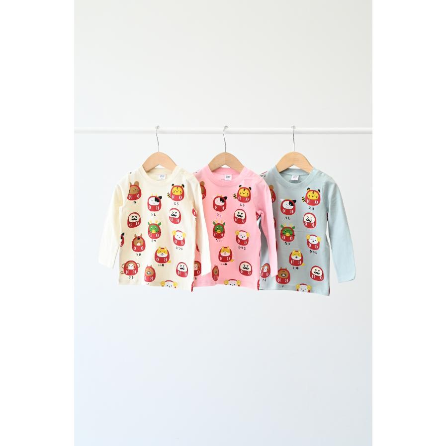 ●30％OFFセール● チークルーム cheek room 干支だるまロングＴシャツ ( 80 90 100 110 120 130 ) 男の子 女の子 キッズ 長袖 | CHEEK ROOM | 05