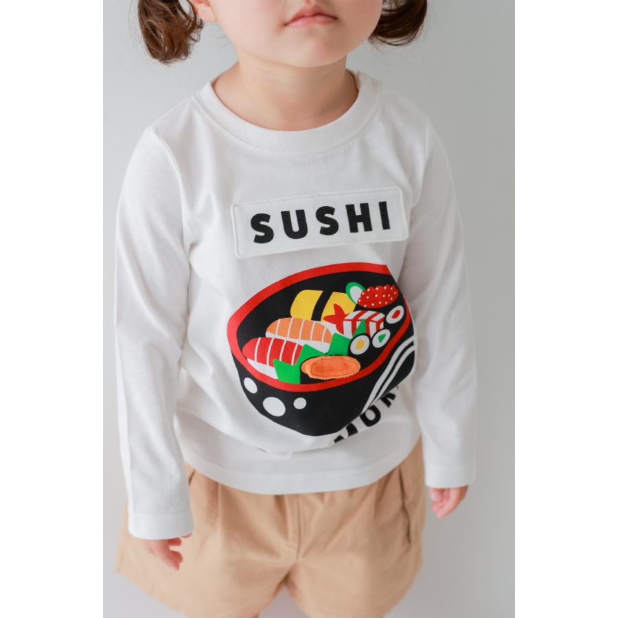●50％OFFセール● チークルーム cheek room 桶のお寿司ロングＴシャツ ( 80 90 100 110 120 130 ) 男の子 女の子 キッズ 長袖 | CHEEK ROOM | 07