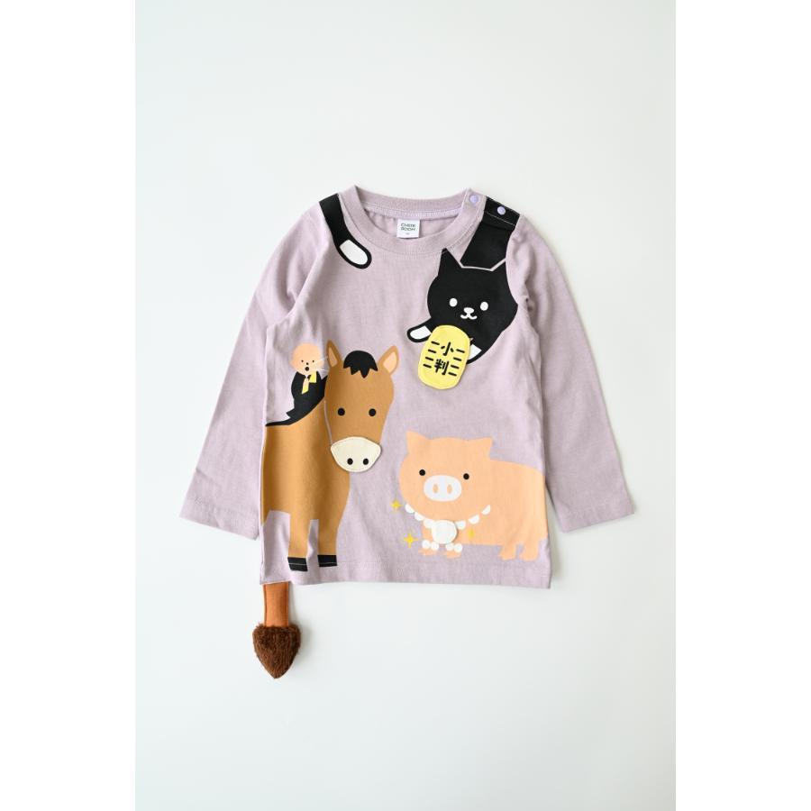 ●30％OFFセール● チークルーム cheek room ことわざロングＴシャツ ( 80 90 100 110 120 130 ) 男の子 女の子 キッズ 長袖 | CHEEK ROOM | 01