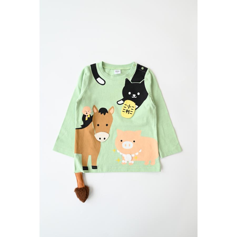 ●30％OFFセール● チークルーム cheek room ことわざロングＴシャツ ( 80 90 100 110 120 130 ) 男の子 女の子 キッズ 長袖 | CHEEK ROOM | 03