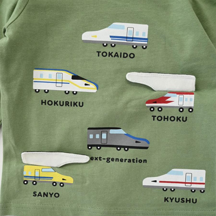 チークルーム cheek room 新幹線 いろいろ ロング Tシャツ  (  80 90 100 110 120 130  )  長袖  男の子 女の子 プレゼント 誕生日 通園 通学 ベビー キッズ | CHEEK ROOM | 06